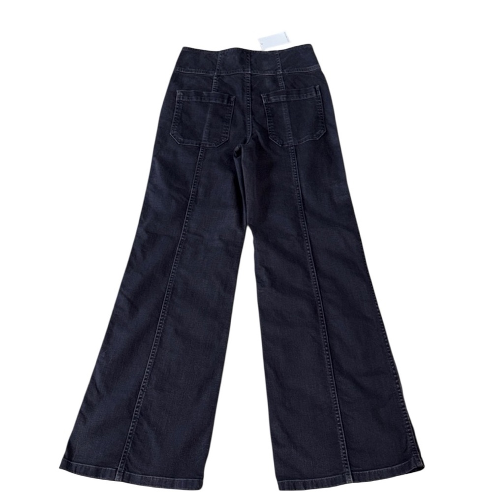 NWT Ulla Johnson Charcol Greer Jean Wide-Leg Jeans Size 2 - Picture 3 of 6